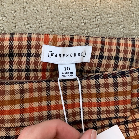 NWT Warehouse Plaid Trousers - Picture 7 of 13